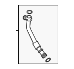 LR175458 - Engine: Oil Return Tube for Land Rover: Defender 110, Defender 130, Defender 90, Discovery, Range Rover, Range Rover Sport, Range Rover Velar Image