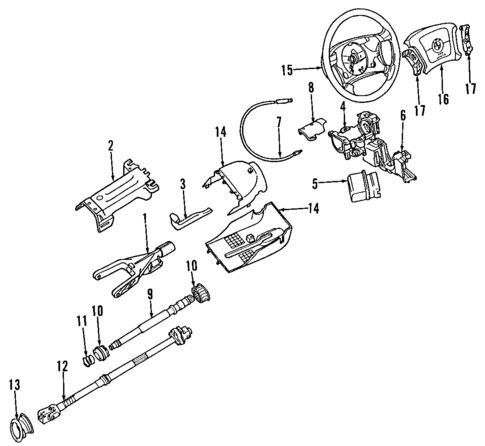 Steering Column for 1997 BMW 540i #0