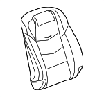 23496617 - : Jet Black Passenger Seat Back Cover for GM Image