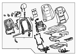 23439983 - : Part# 23439983 Vecchio Base Sauvage Passenger Seat for Cadillac: ELR Image
