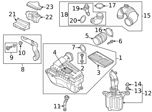 Air Intake for 2015 Volkswagen Passat #0