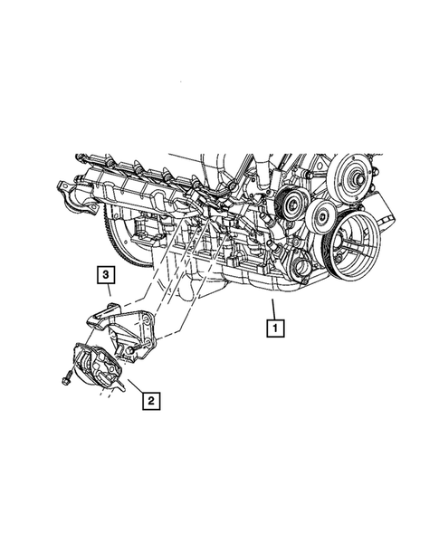 Engine Mounting for 2006 Dodge Ram 1500 #11