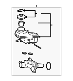 19205209 - Body: Master Cylinder Assembly for Pontiac: Vibe Image