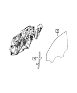 68632851AA - Glass: Front Door Glass, Left for Mopar Image