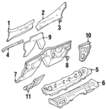 F7LZ63018A16AAA - Body: Vent Screen for Lincoln: Mark VIII Image