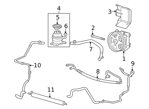 Pump & Hoses for 2008 Jaguar X-Type #0
