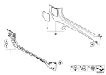 51432753361 - Vehicle Trim: Lateral Trim Panel, Bottom Front Left for Mini Image