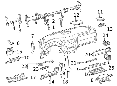Instrument Panel for 2011 Lexus LX570 #0