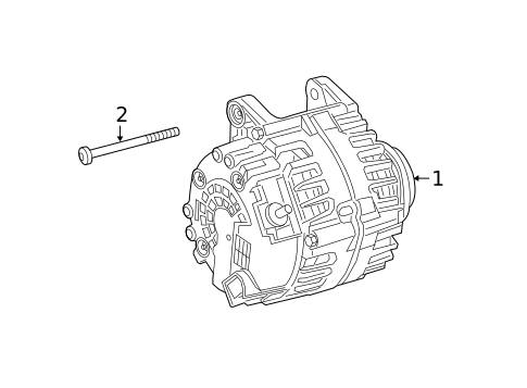 Alternator for 2020 Mercedes-Benz G63 AMG #1