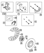 68550697AA - : Wheel Hub And Bearing, Right for Mopar Image