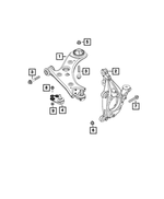 4787958AA - Front Suspension: Suspension Knuckle, Left for Mopar Image