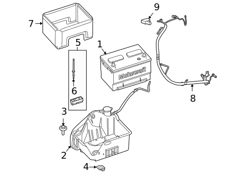 Battery & Related Components for 1998 Ford E-250 Econoline #3