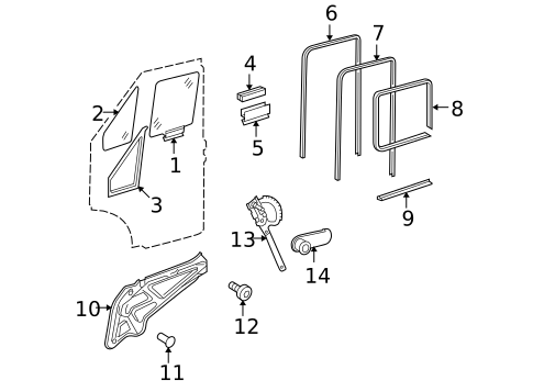 Front Door for 2003 Dodge Sprinter 3500 #1