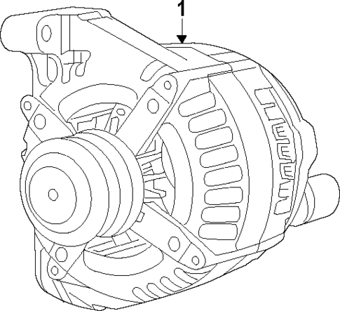 Alternator for 2017 Fiat 500 #1