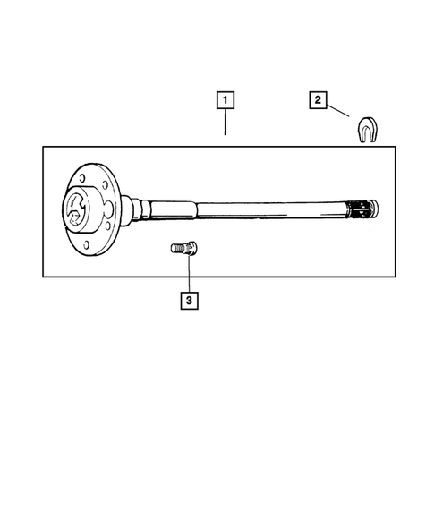 Rear Axle Shafts for 2002 Jeep Wrangler #1