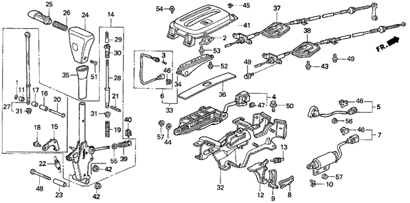 Select Lever for 1995 Honda Prelude #0