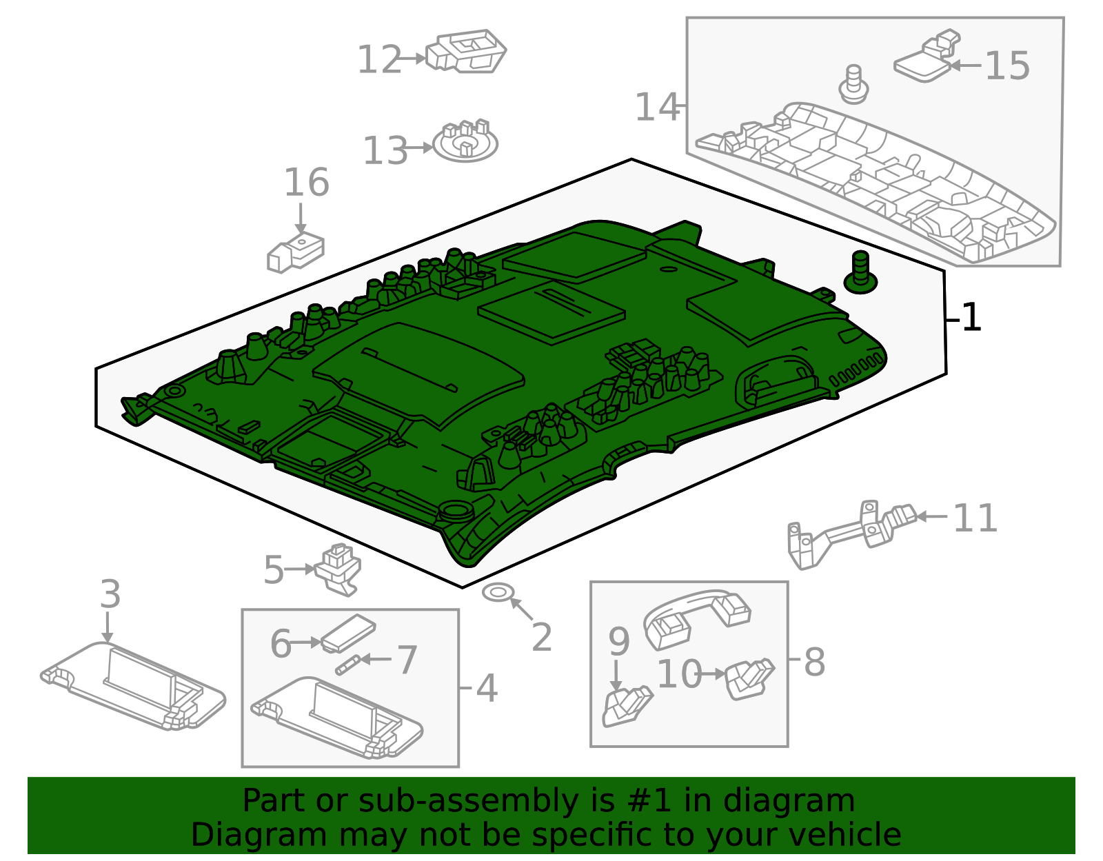 2023-2026 Honda HR-V Headliner 83201-3W0-A01ZA | Honda Factory Parts