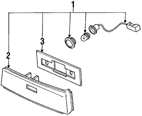 Side Marker Lamps for 1991 Subaru XT #1
