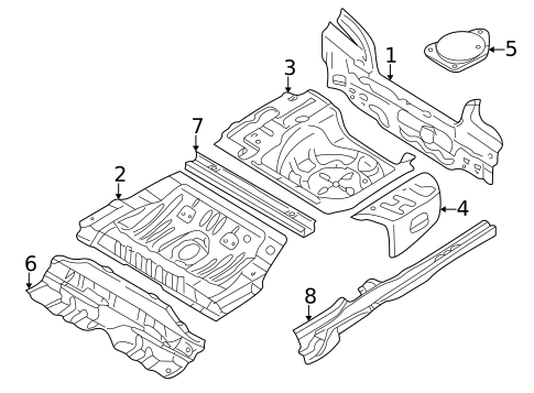 Rear Body for 2002 Kia Spectra #0