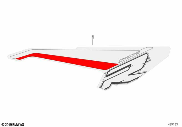 51149443248 - Body Equipment: Lettering for Trim of Right Side Section -  for BMW-Motorrad Image