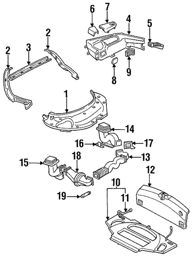 FD01688H7 - : Trunk Side Trim Bracket for Mazda Image