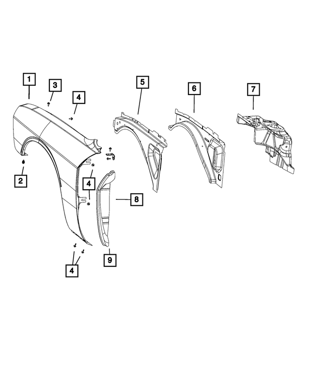 6507501AA - Body Sheet Metal Except Doors: Hex Head Screw for Mopar Image