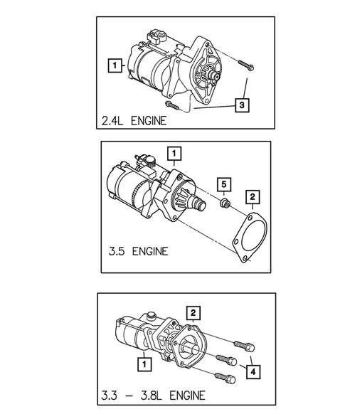 Starters for 2006 Dodge Grand Caravan #0