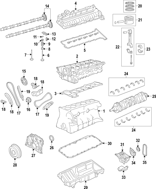 13528490225 - : Timing Chain for BMW: 530i, 535d, 535d xDrive, 540d xDrive, 540i, 740Ld xDrive, X5 Image