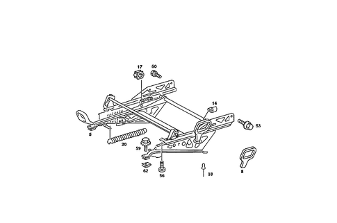 Seat Adjuster for 1986 Mercedes-Benz 190E #2