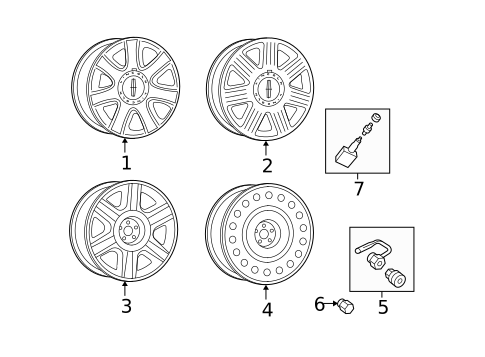 Wheels for 2005 Lincoln Aviator #0