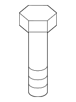 89060205 - Body: Power Brake Booster Vacuum Pump Bolt for Cadillac: CTS Image