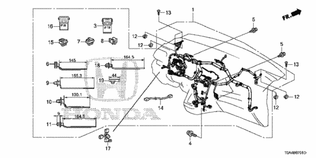 Wire Harness (2) for 2013 Honda CR-V #0