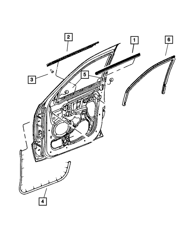 6104625AA - Doors, Door Mirrors and Related Parts: Screw, Right for Mopar Image