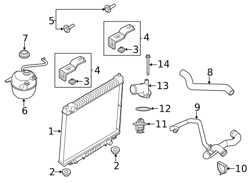 Radiator & Components for 2015 Ford F-250 Super Duty #2