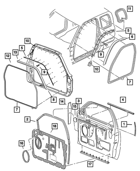 Weatherstrips and Seals for 2001 Dodge Ram 2500 #0