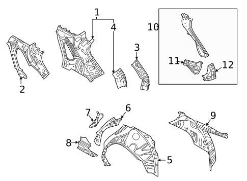 Inner Structure for 2023 Mazda CX-30 #0