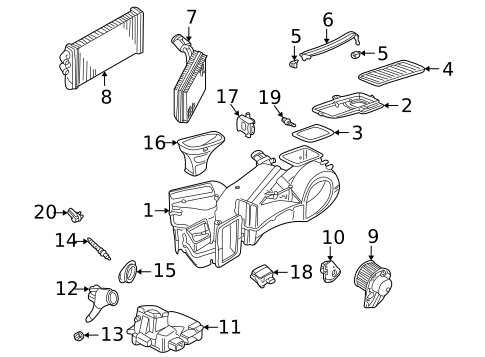 Heater for 2001 Audi A4 Quattro #0