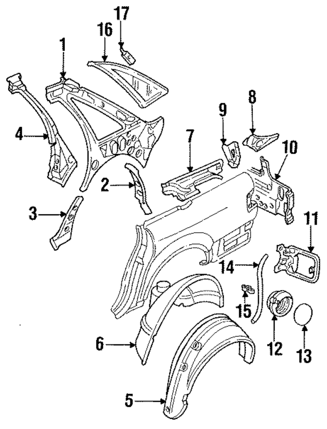 4A5809048 - Body: Side Panel for Audi Image