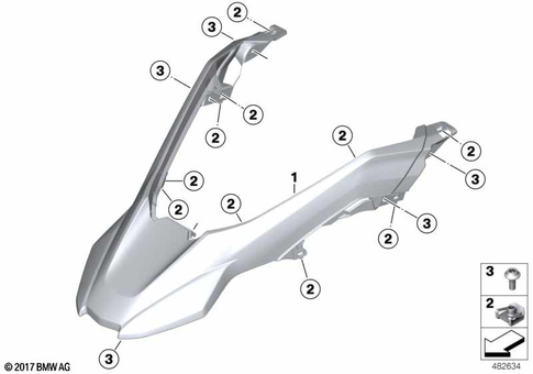 Front Wheel Fender for 2017 BMW-Motorrad G 310 GS #1