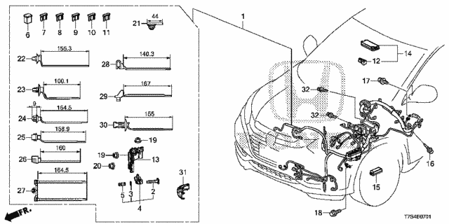 Wire Harness (2) for 2019 Honda HR-V #0