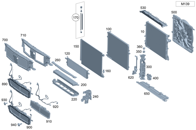 2235041900 - : Supporting Frame for Mercedes-Benz Image