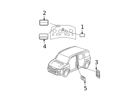 Labels for 2007 Honda Element #0