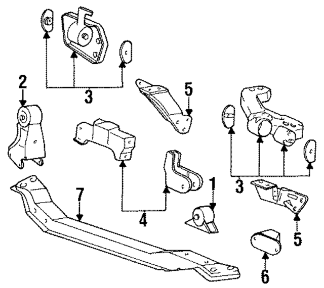 2168122001 - : Support Bracket for Hyundai Image