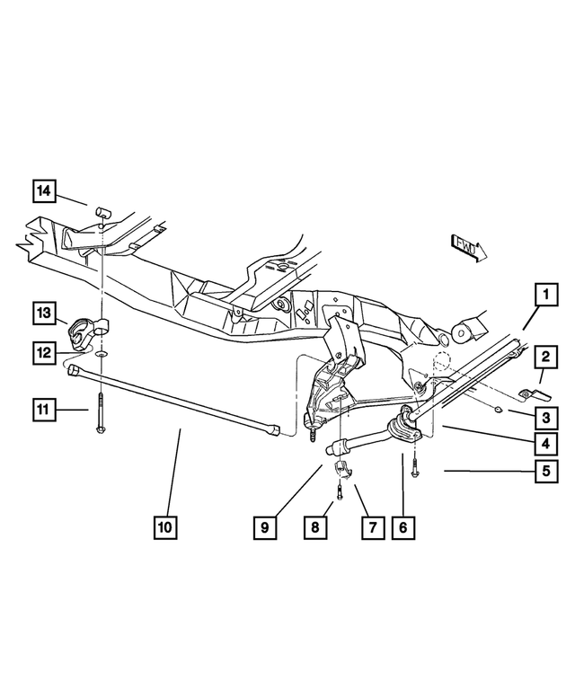 6502559 - Front Suspension &amp; Drive: Hex Flange Head Screw, Mounting for Mopar Image