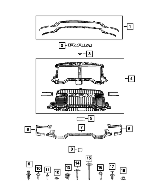 68597717AB - Exterior Ornamentation: Camera Bracket for Mopar Image