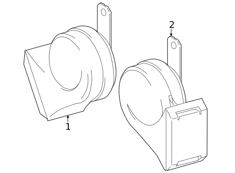 Horns for 2024 Lexus GX550 #0