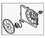 25380D9800 - Cooling System: Fan Module for Kia: Sportage Image