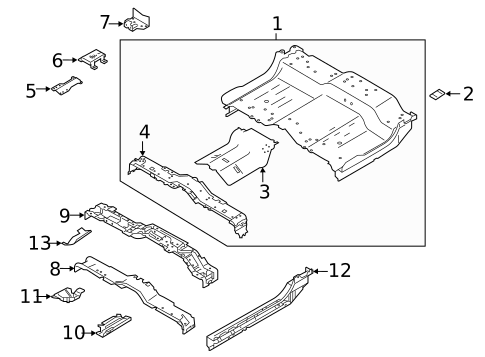 Floor - Cab for 2022 Nissan TITAN #2