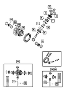 68014932AA - Front Axle; Dana 186 MM; Differential and Drive Line: Drive Pinion Bearing Shim for Mopar Image