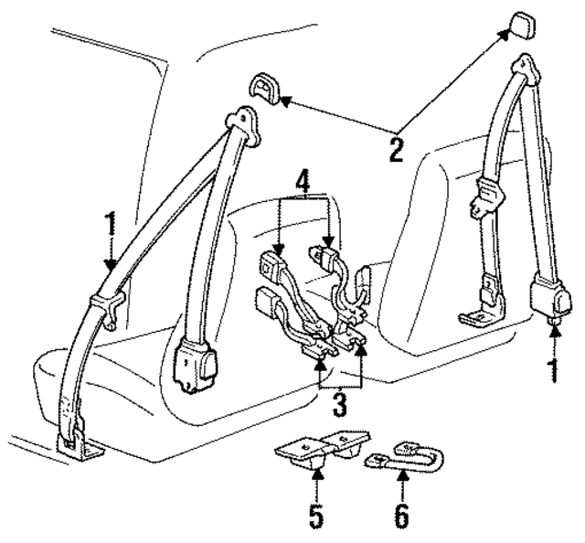 F37Z10611B08H - Electrical: Retractor Assembly for Ford Image